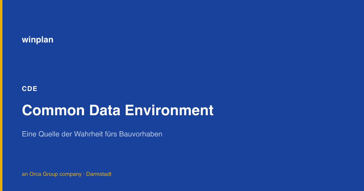 Grafik zur gemeinsamen Datenumgebung für Bauprojekte.